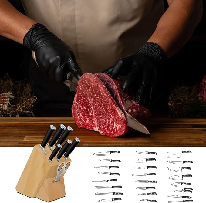 HARFINGTON 4pcs Knife Sharpening Stone Set 150/800 Grit Cylinder Knife Sharpening Stone Sharpener Whetstone for Knives Scissors Kitchen Sharpen Tools