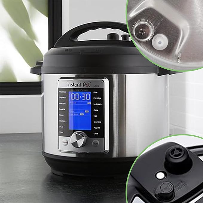 11 PCS Instant Pot Accessories for Ultra 6QT, Instant Pot Replacement Parts Include Sealing Ring, Steam Release Valve, Anti-Block Shield, Valve Sealing Ring, Float Valve and Gasket