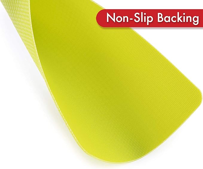 Dexas Heavy Duty Grippmat Flexible Cutting Board Set of Four, 8 by 11 inches, Gray, Red, White and Green