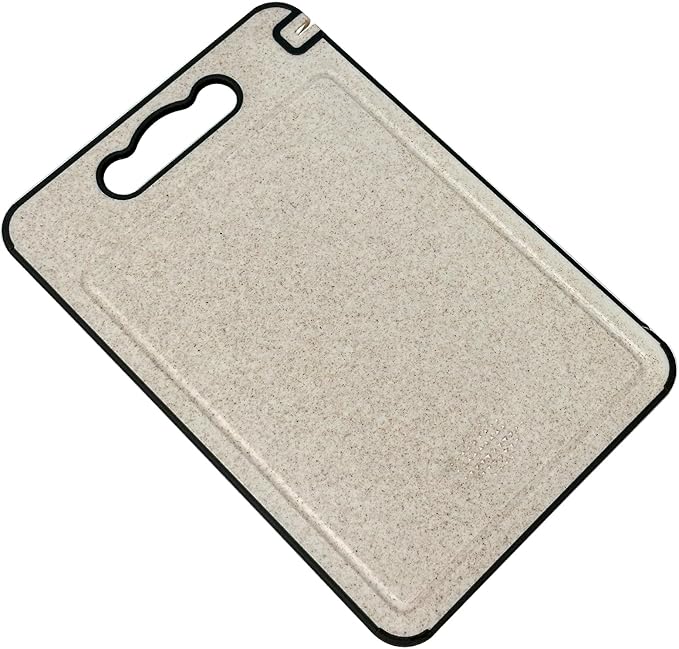 MAN-PC Stainless Steel Cutting Board,Double Sided Steel Cutting Boards for kitchen,Stainless Steel/Wheat straw pp Large Board for meat,non toxic Chopping,14’’×9.6’’ Inch, Dishwasher Safe