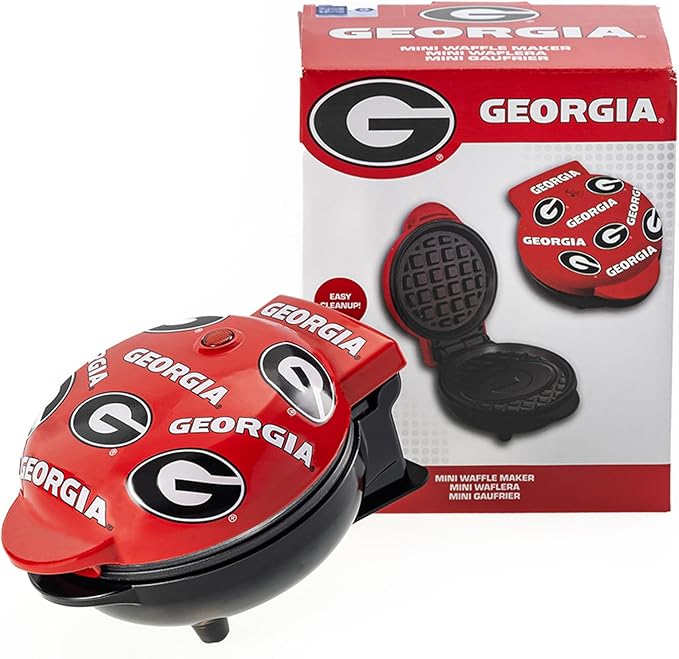 Uncanny Brands Georgia Bulldogs Mini Waffle Maker - Small Kitchen Appliance