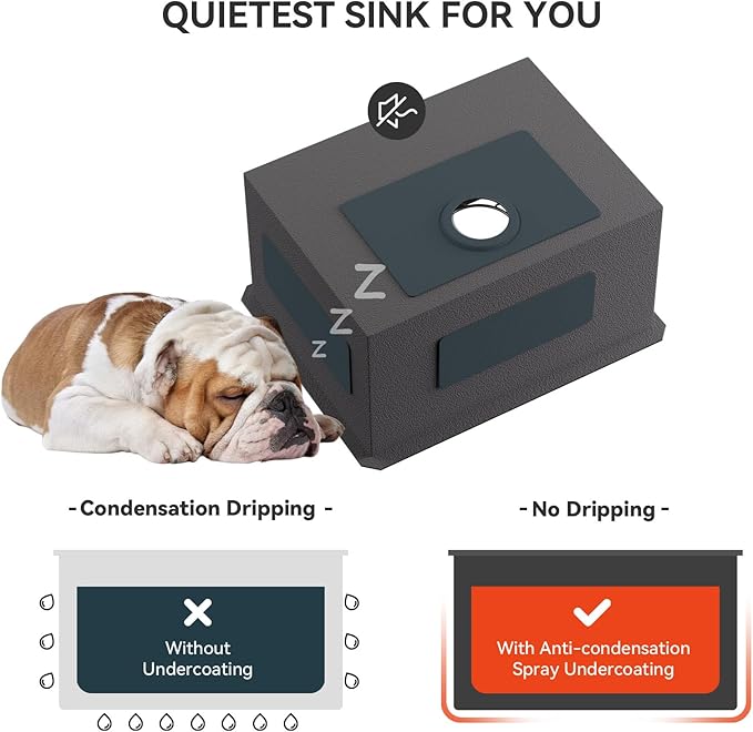 Lordear 21 Laundry Sink Stainless Steel 21" x 18" x 12" Undermount Sink Single Bowl 16 Gauge Stainless Steel Deep Laundry Room Utility Sinks 12 Inch Deep