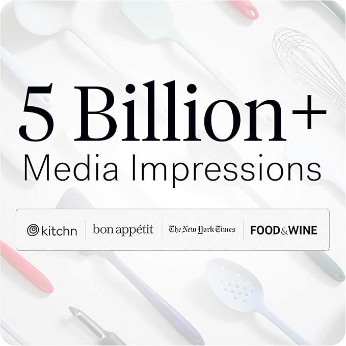 GIR: Get It Right 10-Piece Silicone Ultimate Kitchen Utensil Set – Spatulas, Ladle, Flip, Spoons, Whisk, Peeler & Spoonula – Nonstick, Non-Toxic, Heat-Resistant – Sprinkles