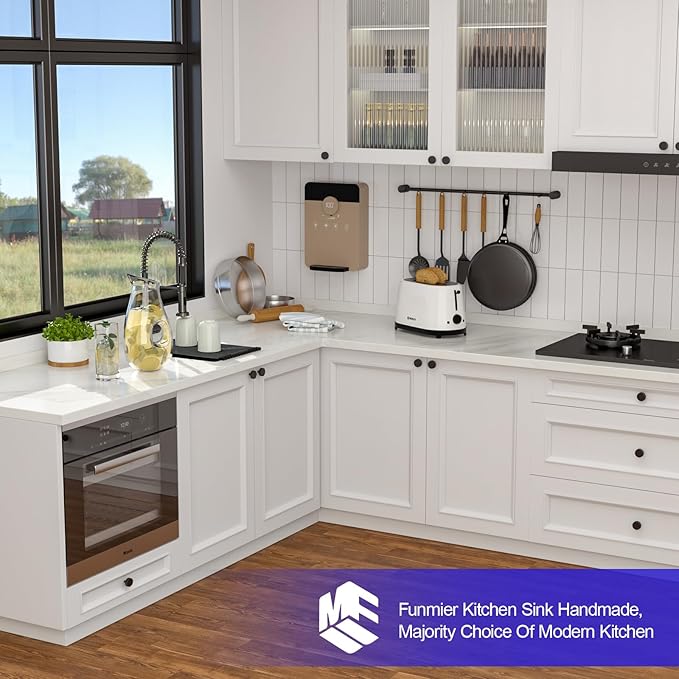 Black Bar Sink - 15 x 17 Undermount Kitchen Sinks Gunmetal Black Stainless Steel Single Bowl 16 Gauge Handmade Outdoor Wet RV Sinks