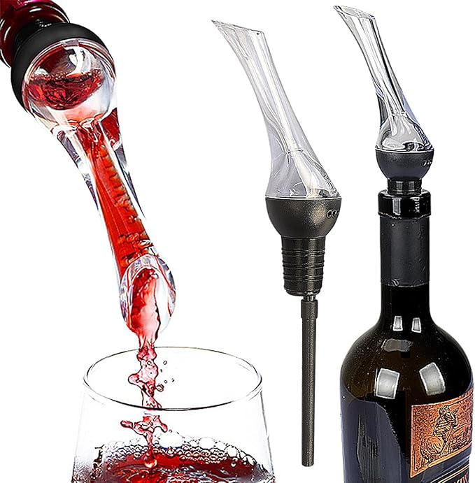 Wine Pourer 2pcs Premium Wine Aerator Pourer Professional Quality Wine Aerator Pourer Spout 2 Packs