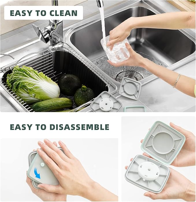 Pop Airtight Containers for Food Storage, Leakproof Air Tight Containers Pantry Storage Containers with Lids - Set of 2 (2.0Qt&0.9Qt)