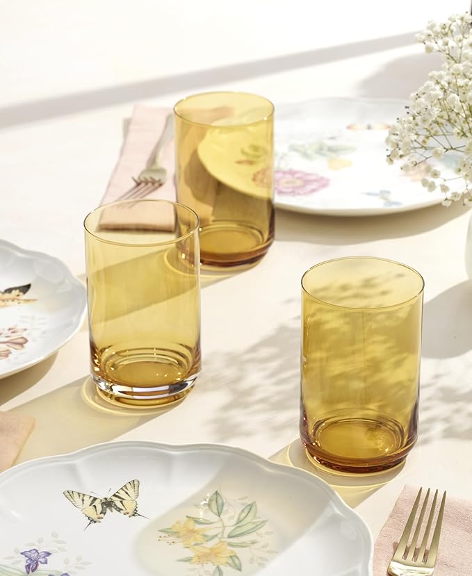 Lenox 897835 Tuscany Classics Stackable Coolers, Set Of 4, Amber