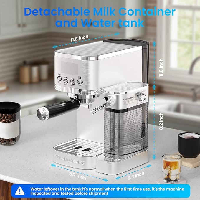 Espresso Machine 20 Bar Cappuccino Latte Machine with Automatic Milk Frother