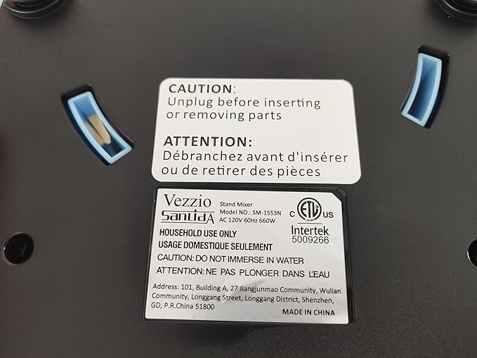 9.5 Qt Stand Mixer, 10-Speed Tilt-Head Food Mixer, Vezzio 660W Kitchen Electric Mixer with Stainless Steel Bowl, Dishwasher-Safe Attachments for Most Home Cooks(Blue)