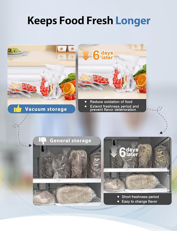 WanshengLe Handheld Vacuum Sealer for Food, Upgrade Cordless Compact Vacuum Sealer Machine, Portable Food Sealer with 30 Reusable Sous Vide Bags for Food Preservation, Fresh & Save Meal Prep