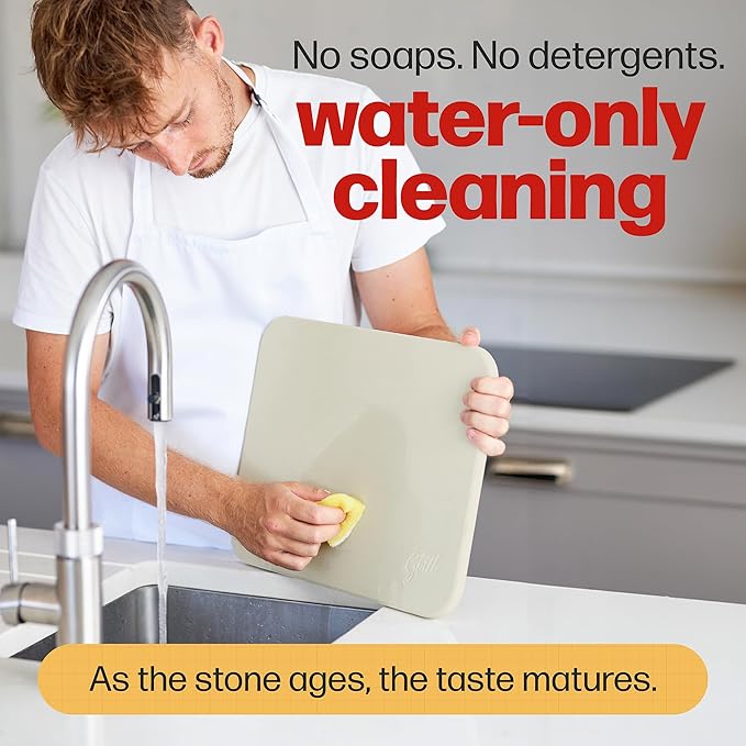 Hans Grill Pizza Stone PRO XL Baking Stone For Pizzas use in Oven, Grill or BBQ FREE Long Handled Anodised Aluminium Pizza Peel | Rectangular Stone 15 x 12" Inches | For Pies, Pastry, Bread, Calzone