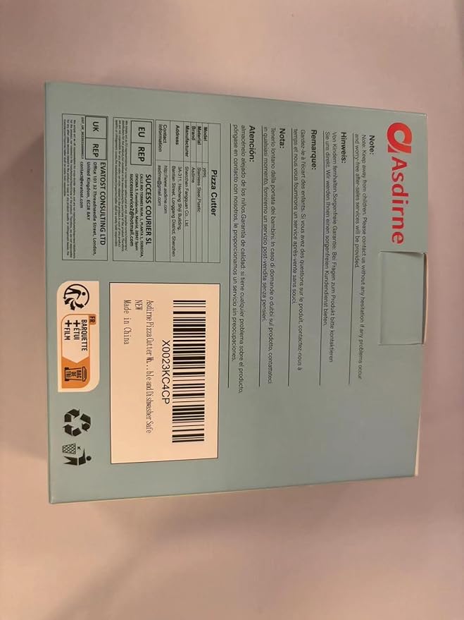 Pizza Cutter Wheel with Protective Blade Cover, Detachable and Dishwasher Safe