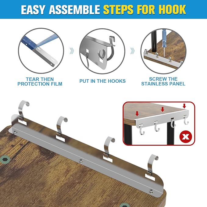 JayRex Countertop Organizer Organization, 3 Tier Moveable Corner Shelf Organizer for Kitchen, Bathroom, Spice Rack, Coffee Area, Over Sink, Dresser Table (Rustic Brown)