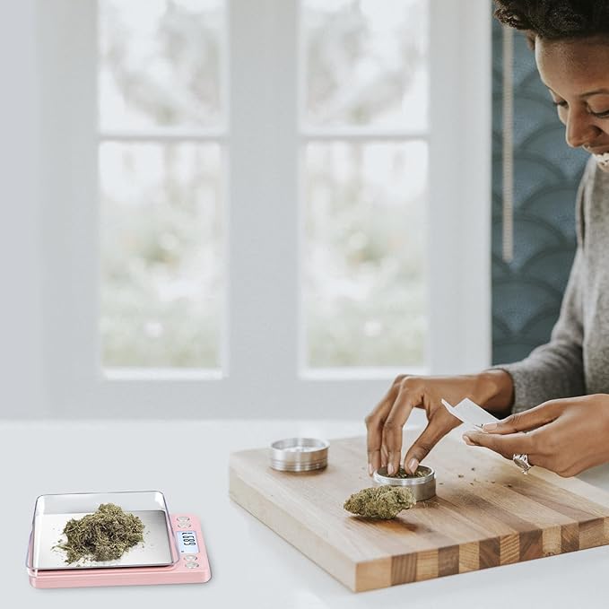 Fuzion Digital Scale .01 Gram Accuracy, 500g Mini Food Scales for Small Jewelry, Gold, Herb, Spice - Weight Gram and Oz