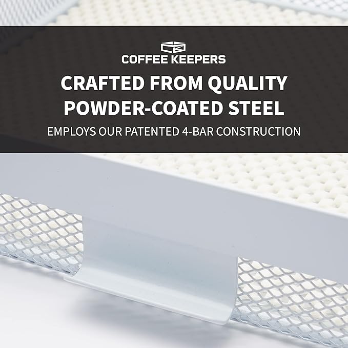 Everything Keeper - Organizer for Home, Kitchen, Bathroom, RV, Small Spaces - Storage Organizers - Compact Metal Basket - Under Cabinet Holder - Easy Install - Holds Strong - 13 x 10 x 2.5 in