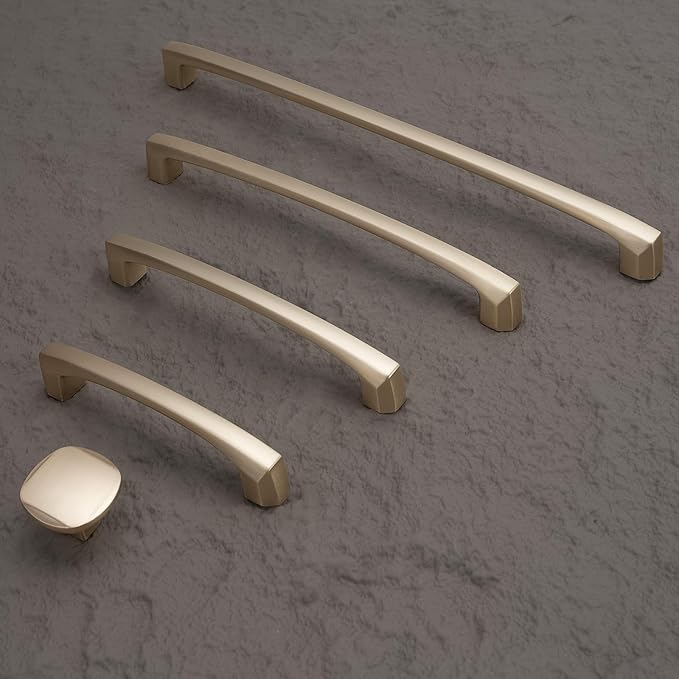 6 Pack 7-1/2 Inch(192mm) Kitchen Cabinet Handles Champagne Bronze Cabinet Pulls Zinc Alloy Drawer Pulls Kitchen Hardware