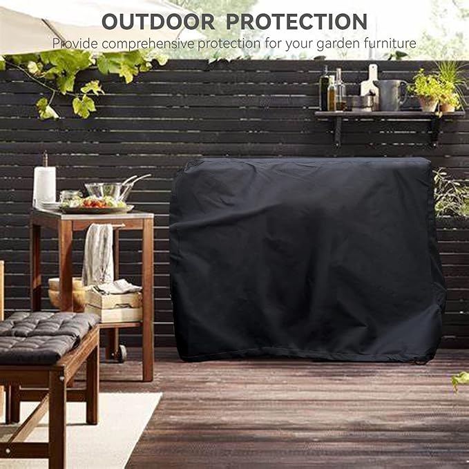 Outdoor Pizza Oven Table Cover - Heavy Duty Waterproof Cover for Ooni Large Table,Black