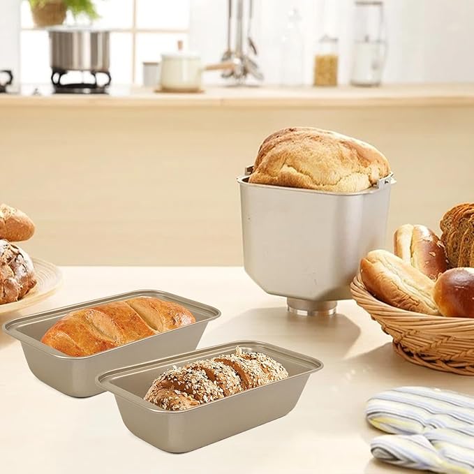 Mini Loaf Pans,12 Pack Loaf Pan for Baking Bread, Non Stick Small Banana Bread Tins 10 x 5.1 x 2.5 Inches, Carbon Steel Meatloaf Pan for Oven, Ideal for Baking Cakes, Tiny Loaf Tins, and Bread