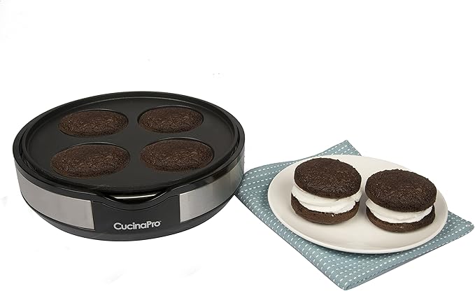 Multi Baker Deluxe- Baking Made Easy- Electric Appliance w Temp Control 3 Interchangeable Skillets for Grilling, Baking, Dessert Making- Grilled Cheese Omelets Pizza Sandwiches Cake Pops, Gift for Mom