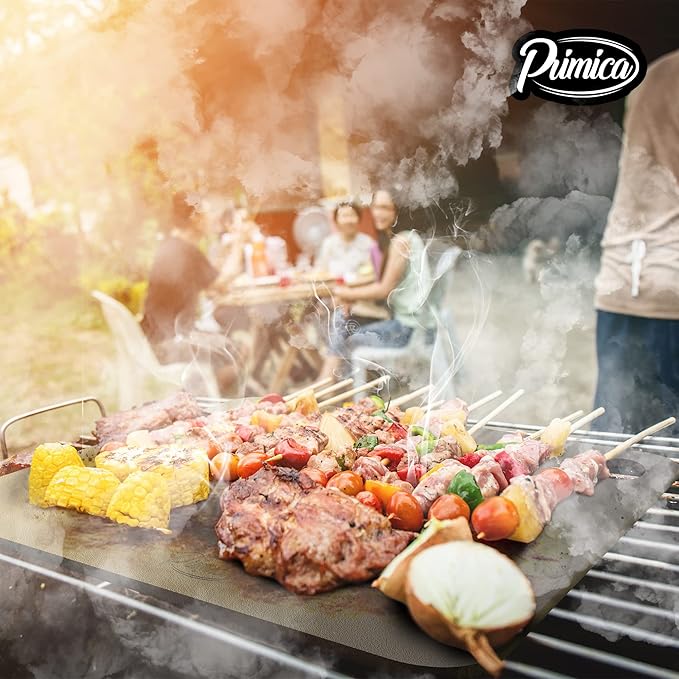 Primica Pizza Steel for Oven & Grill 13.6" x 13.6" The Ultimate Crust Game Changer, Perfect for Oven Baked Pizza with higher Conductivity, Premium Baking Alternative to Pan and Stone