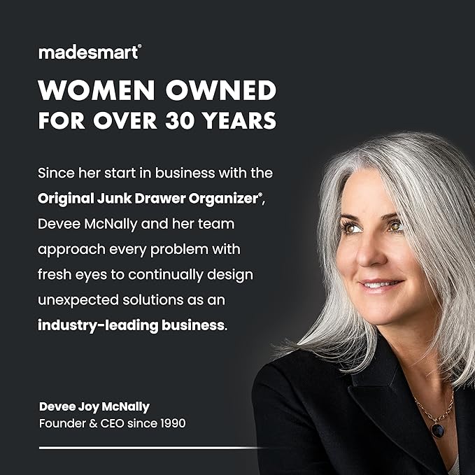 madesmart Stackable 2-Tier Organizer, 2 Pack, Multi-Purpose Slide-Out Storage with Extra Set of Legs, Handles and Dividers for Home and Bath, BPA Free, Frost 2 PACK