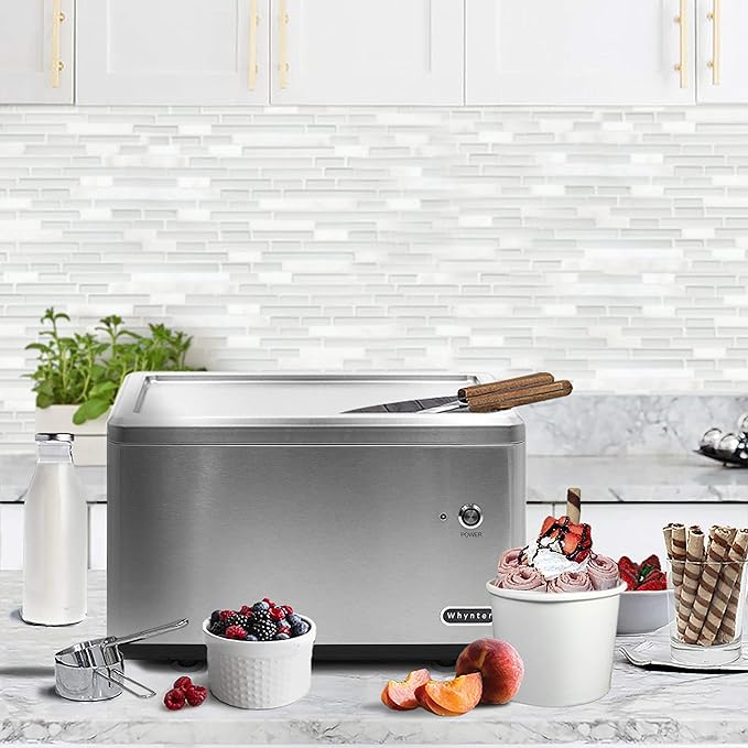 Whynter ICR-300SS 0.5-Quart Stainless Steel Rolled Ice Cream Maker With Compressor