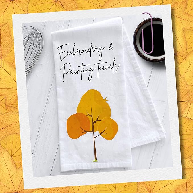 Flour Sack Towels 2 Pack 28"x28" | White Cotton Tea Towels for Kitchen, Dish, Baking & Bread Proofing | Blank Towels for Crafts, Embroidery, Printing | Thick, Absorbent, Quick Dry