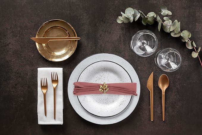 ANA Cloth Napkins Set of 12 (17.5x17.5) inch 100% Cotton Dinner Napkin Washable Hotel Quality Reusable Kitchen & Table Linen for Fall Thanksgiving Family Dinners Weddings & Everyday Use - Blush