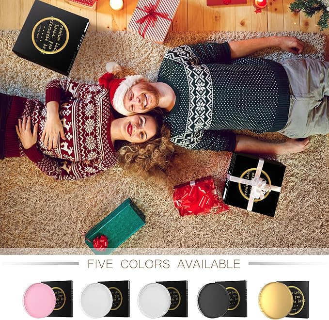 10" Gold Lazy Susan for Table Top, Oak Wood Lazy Susan Turntable Organizer for Dining Coffee Table Centerpiece Bar Decor Kitchen Countertop Bathroom Vanity Decorative Tray for Perfume Jewelry Round