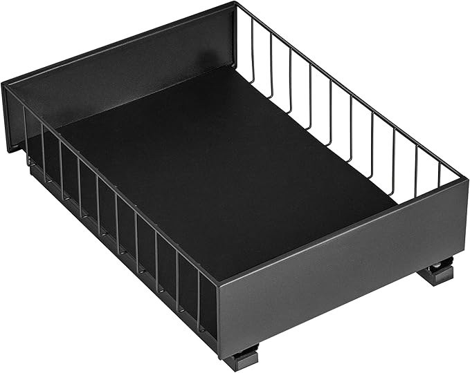 LYNK PROFESSIONAL® Pull Out Cabinet Organizer, 10" x 14" Single Tier Slide Out Drawers for Kitchen Cabinets - Sliding Pull-Out Pantry Shelves – Home Shelf Organizers - Lifetime Ltd. Warranty, Black