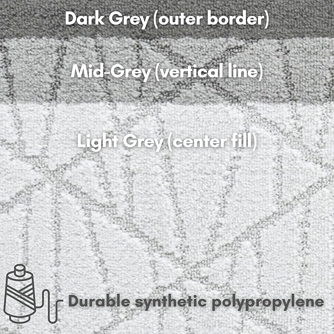 18 ft Grey Long Hallway Rug | Custom Length – Cut to Fit Your Space | Slip Resistant, Non-Skid Backed | Easy to Clean, Washable, Durable, Pet Friendly | 2'1" x 18'1'' Runner Size | REMNAZ