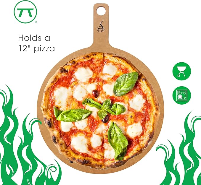 Outset Pizza Paddleboard, Verde Pizza Serving Board, 16" x 12"