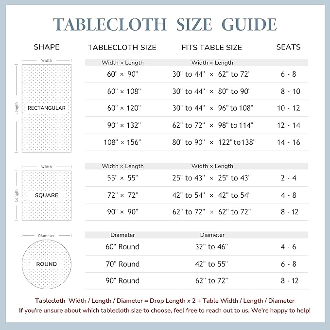 Linen World Blue Linen Tablecloth - 100% French Linen Table Cloth 132" x 90" Inch,Washable Rectangular Tablecloth for Dining,Outdoor,Weddings and Restaurants,Decorative Valentine Easter - Mist Blue
