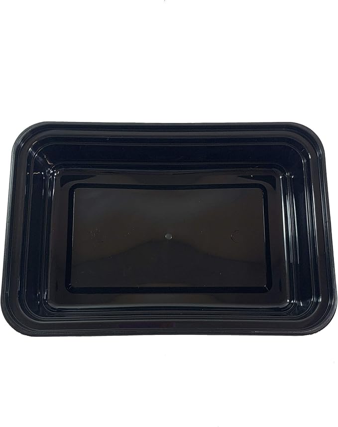 50 sets Rectangle Meal Prep Microwavable Food Containers Reusable Plastic BPA Free 32oz Rectangle