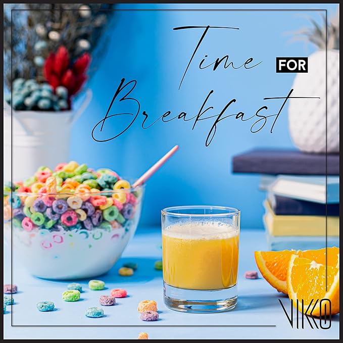 Vikko Juice Glasses 5.2 Ounce, Kids Tasting Glasses, Durable Heavy Base, Set of 12