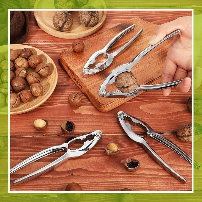 Therwen 50 Pack Nut Crackers Bulk Heavy Duty Nut Seafood Crab Leg Claw Crackers Opener Tool for Nuts Walnuts Shellfish Home Restaurant Kitchen Crumbled Tools