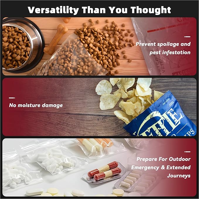 Next Gen Vacuum Sealer Machine, Potane Double Pump Food Vacuum Saver With Smart Visual Status System, Full Auto/Manual Functions, Built-in Safety Cutter&Guided Seal Bar, Start Kit Bags to Seal a Meal