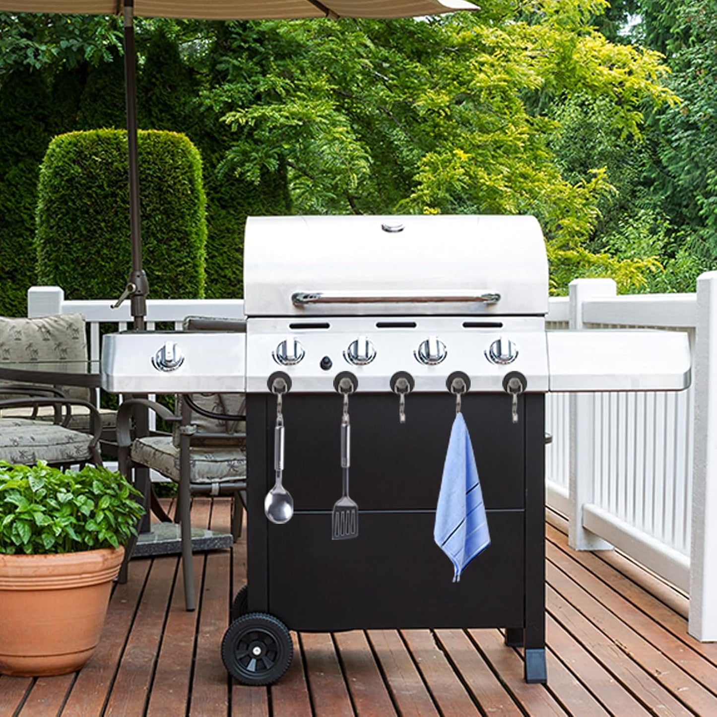 Rare Earth Strong Magnetic Hooks, Perfect for Cruise Ship Cabins and Kitchens, Waterproof Rubber Coated Magnetic Hooks(12, Sliver)