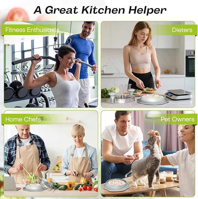 10'' Pro Chicken Shredder Tool Twist Large for Kitchen, BPA-Free Food-Safe Meat Grinder, Visible Chicken Breast Meat Shredder with Strong Anti-Slip Bottom & Ergonomic Handle, Gray