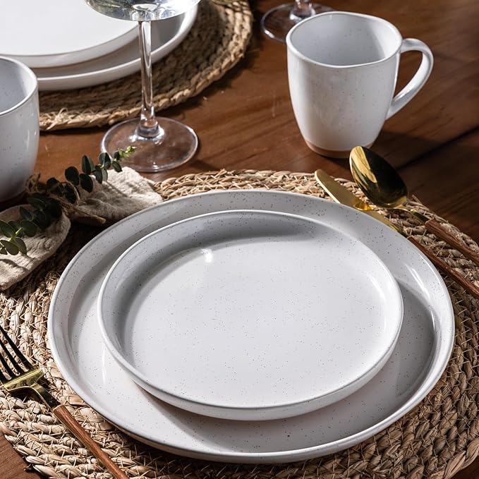 AmorArc 12oz Coffee Mugs, Ceramic Coffee Mugs set of 4 for Man, Woman, Dad, Mom, Modern Coffee Cups with handle for Latte/Cappuccino/Milk/Cocoa. Dishwasher&Microwave Safe, White