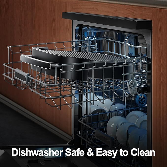 Extra Large Air Fryer,11-IN-1 6 QT 450F Air Fryer with Superior Airflow, Dual Heat Source Technology, Smart Digital Wide Fryer with Basket, Fits a 12" Pizza or 33 Chicken Wings