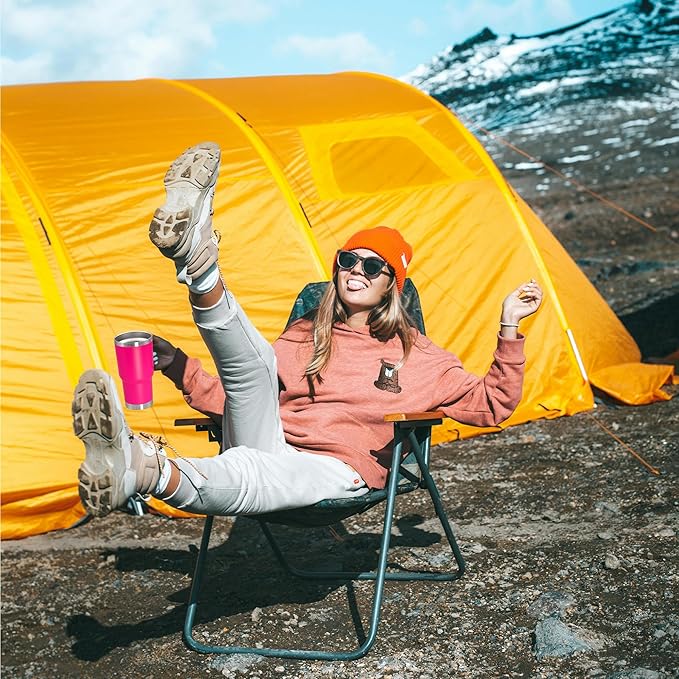 20 oz Tumbler with Handle and Lid, Stainless Steel Tumbler Insulated Travel Coffee Mug, Spill Proof Double Wall Vacuum Tumbler Cup Keep Drink Hot & Cold, Hot Pink, 1 Pack