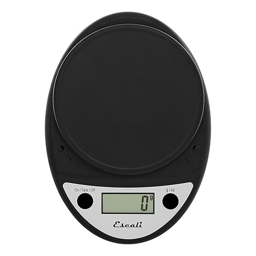 Escali Primo NSF Listed Digital Scale, 11 lb/5 kg, Black (SCDGP11BK)