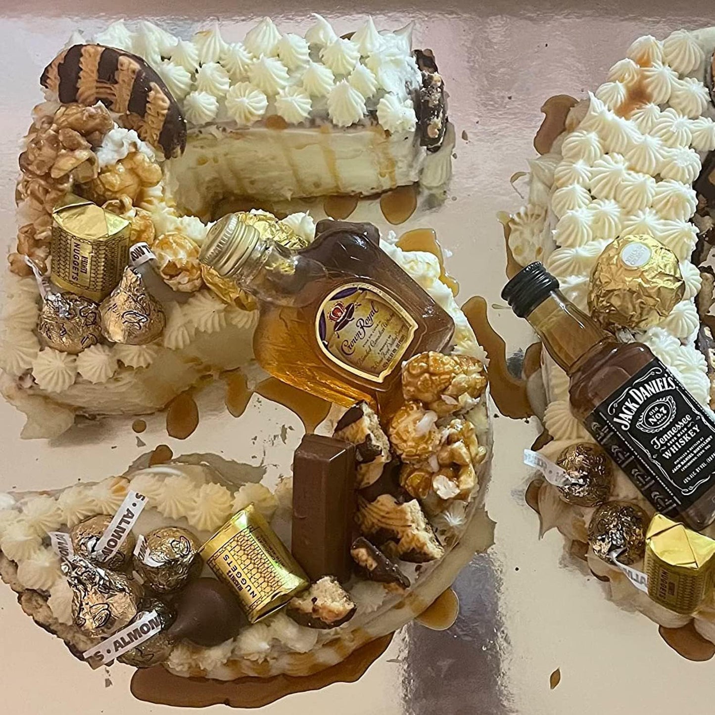 Ducodocu 3D Silicone Cake Pans Large Number Cake Mould Novelty Cake Tins DIY Baking Mold for Birthday Wedding Anniversary 10 inch Number of 5 Gray, 1 Pack