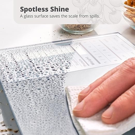 Greater Goods Nutrition Food Scale for Meal Planning and Portion Control with Food Code Booklet & App (Non-Connected, Non-Backlit Model)