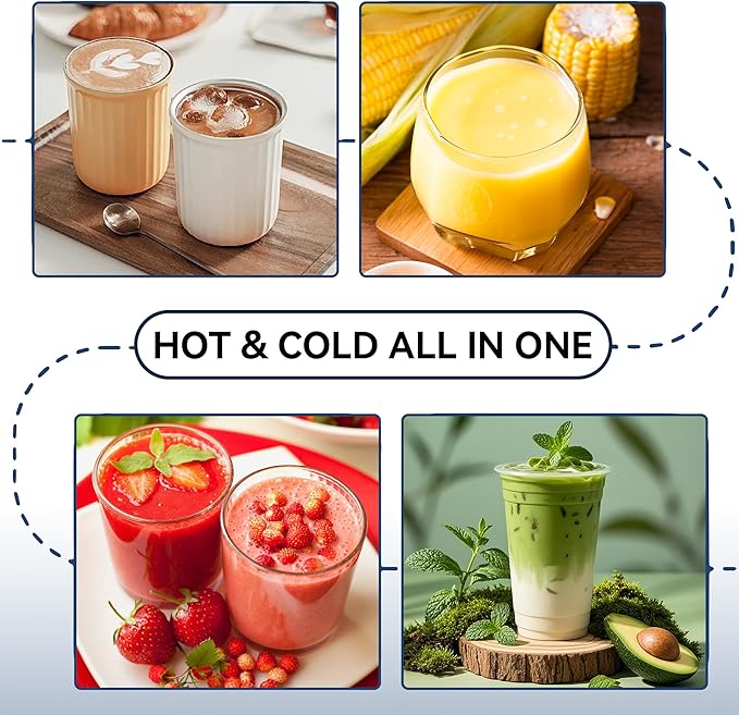 Glass Blenders for Kitchen with Tamper, Blender for Smoothies, Professional Blenders 1500W Motor, 9 Adjustable Speeds, 14 Preset Programs, High-Speed Heating Blender for Nut Milk, Soups, Sauces & More