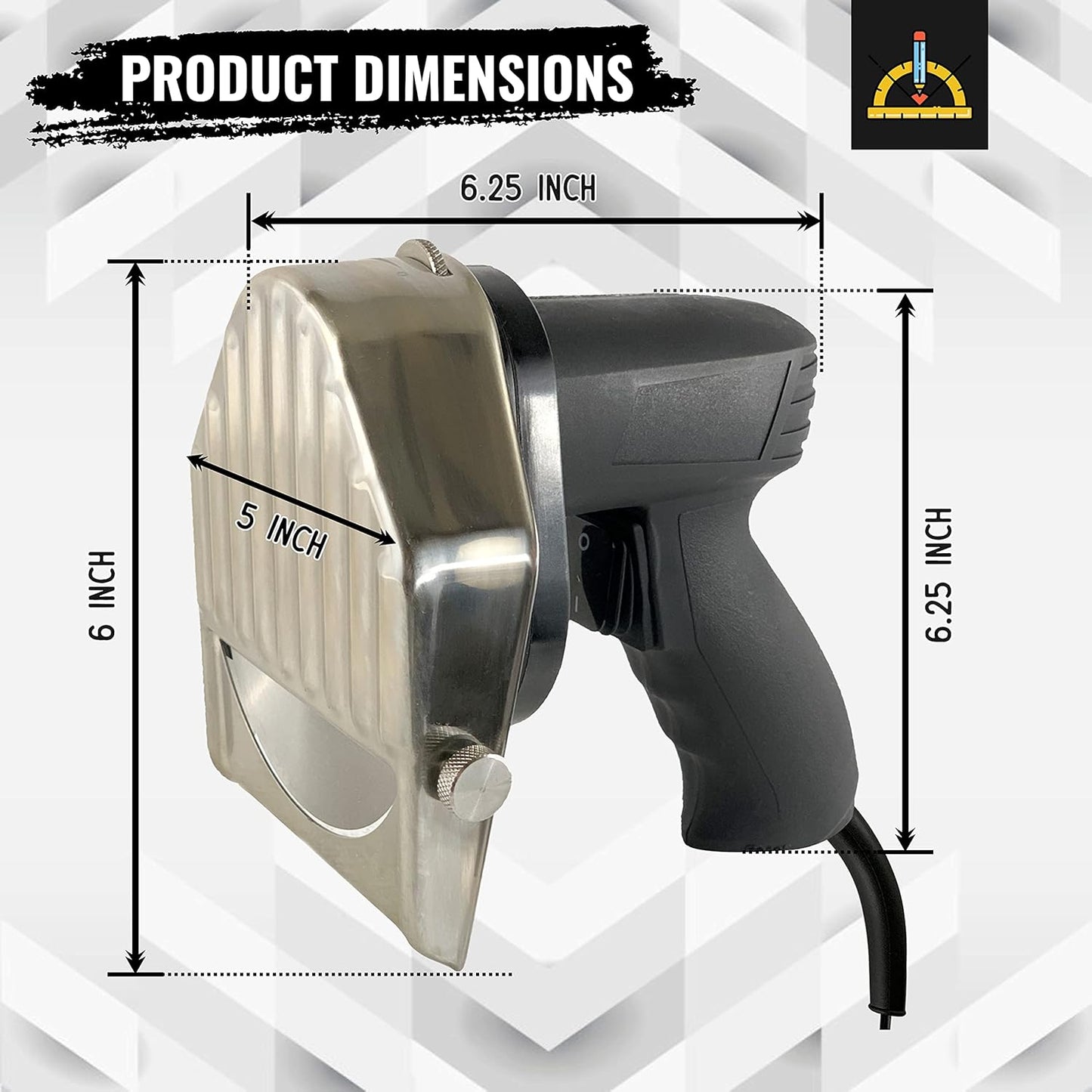 Electric Kebab Meat Slicer Electric Kebab Knife Electric Meat Slicer Shaver With 2 Blades For Cutting Shawarma Doner Kebab - Black