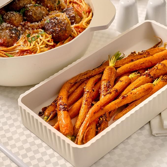 9-Piece Baking Set, Non-Stick Bakeware Set with 2 Large Silicone Trays, 2 Small Silicone Trays with 4 Lids & 1 Baking Sheet Tray, Oven-Safe Upto 450°F