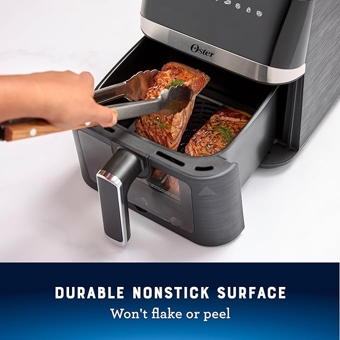 Oster Compact Air Fryer, 4-Quart Digital Airfryer with Window, Easy-to-Use Countertop Air Fryer
