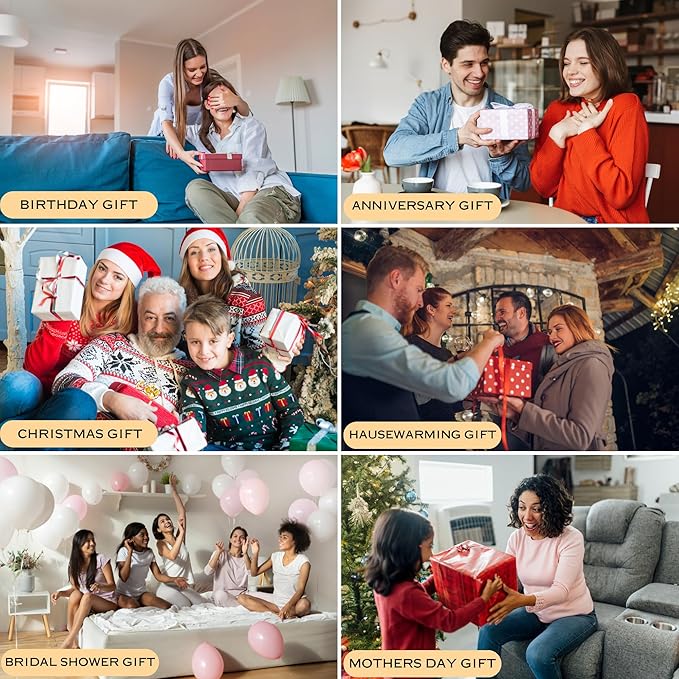 Personalized Bamboo Charcuterie Board Set with Accessories – Large Serving Tray with Knives & Smooth Surface for Cutting or Serving, Present for Wedding, Christmas, Anniversary, Housewarming Gift